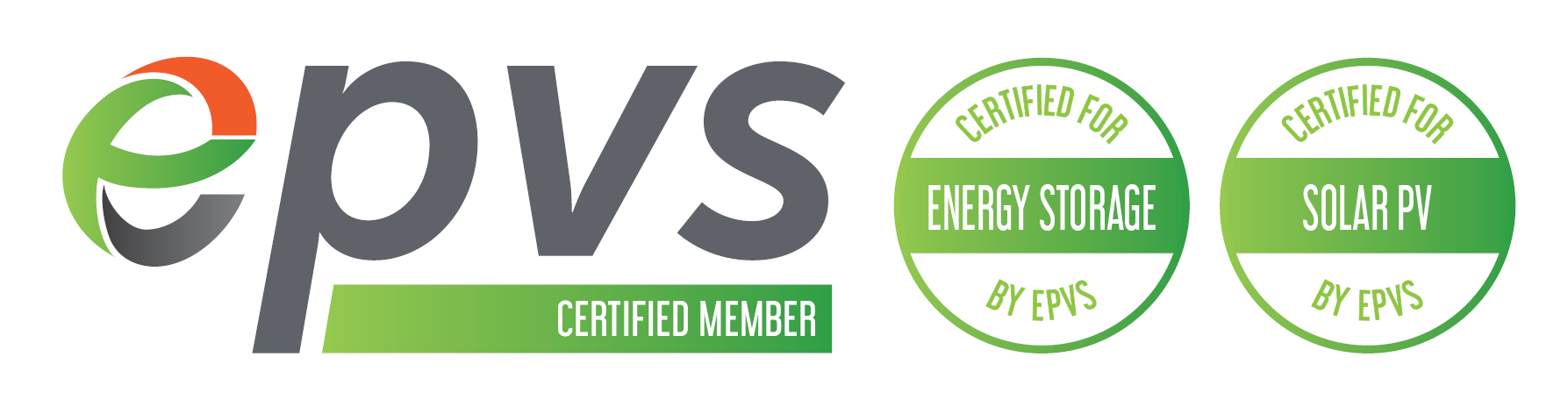 EPVS Certified Member, certified for Energy Storage and Solar PV accreditation logo